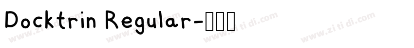 Docktrin Regular字体转换